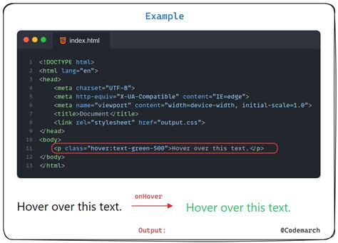 change text color on hover tailwind