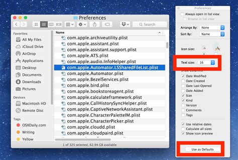 change text size in preview mac