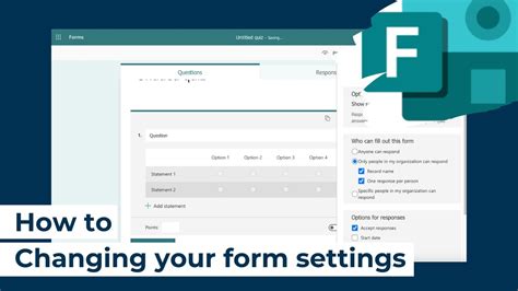 change the name of a microsoft form