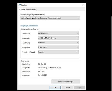 change time format windows server 2019