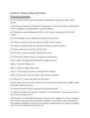 chapter 46 medical coding key terms