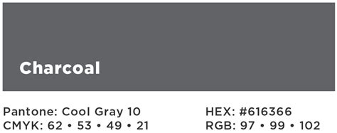 charcoal colour code cmyk