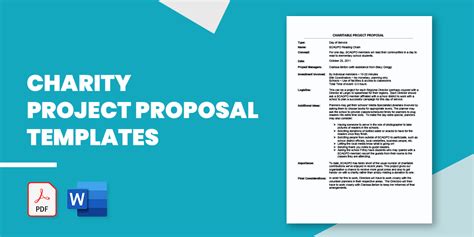 charity project proposal example