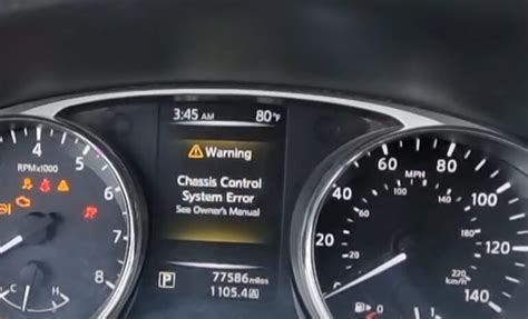 chassis control system error reset