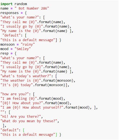 chatbot code in python copy and paste