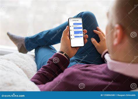 chatting on mobile phone