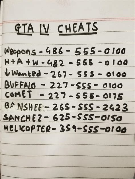 cheat code for best car in gta 4