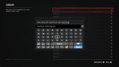cheat code for infinite ammo rdr2