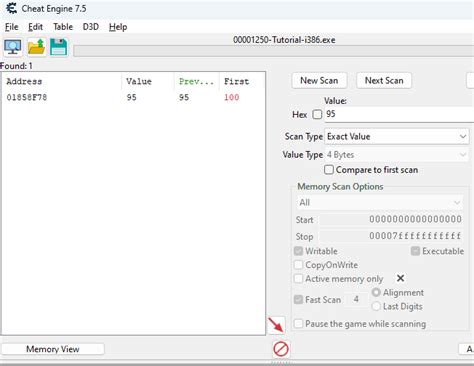 cheat engine scan buffer size