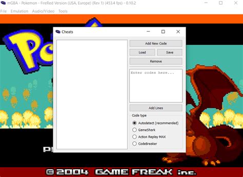 cheats for gba emulator