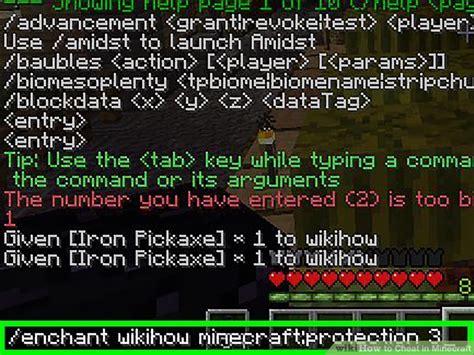 cheats to do in minecraft