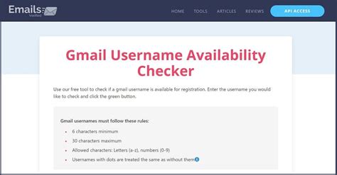 check available username for gmail