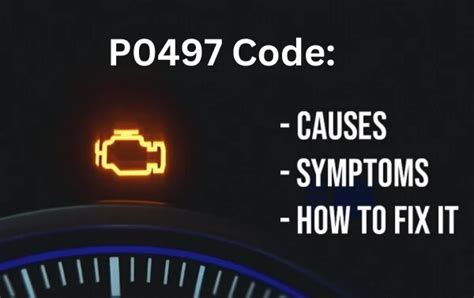 check engine code p0497