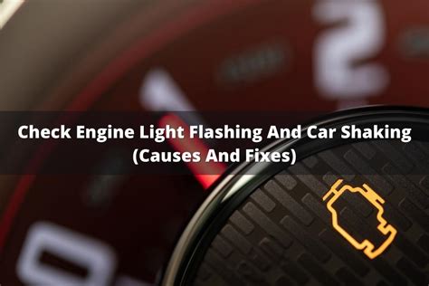 check engine light on and car shaking when stopped