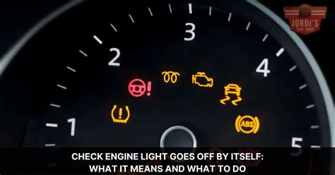 check engine light turns on and off while driving