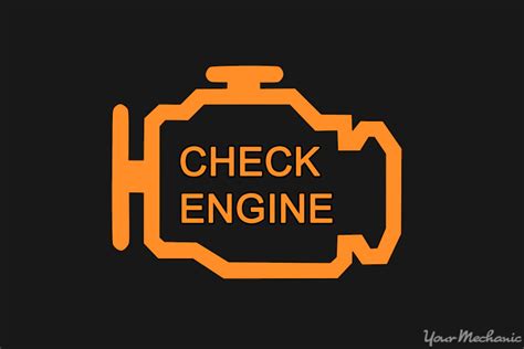 check engine warning light