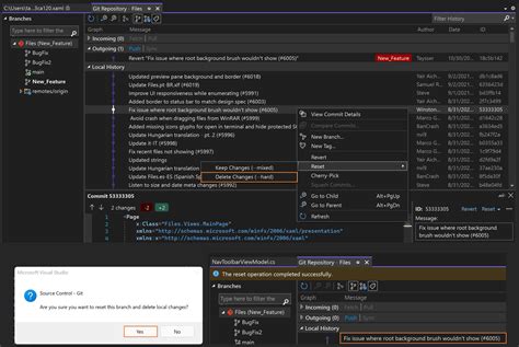 check git history in visual studio code