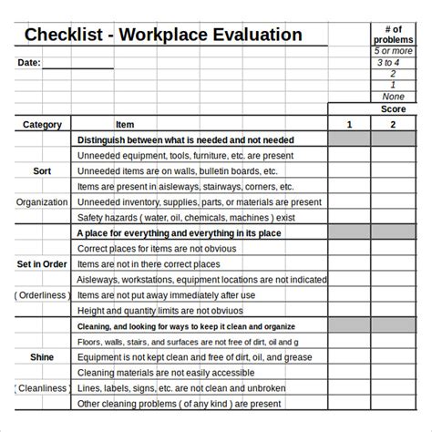 check list format in excel