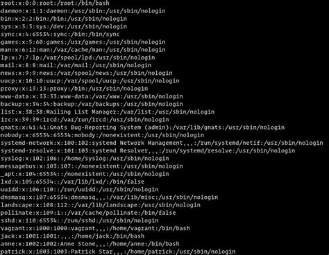 check list of users in linux