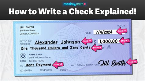 check writing example with cents