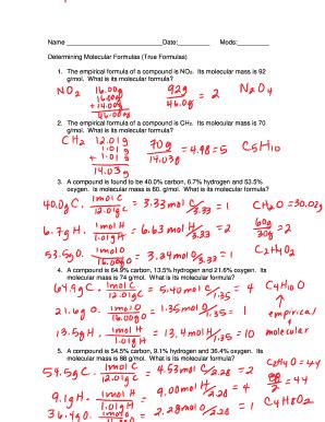 chemical formula practice problems with answers