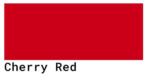 cherry red cmyk code