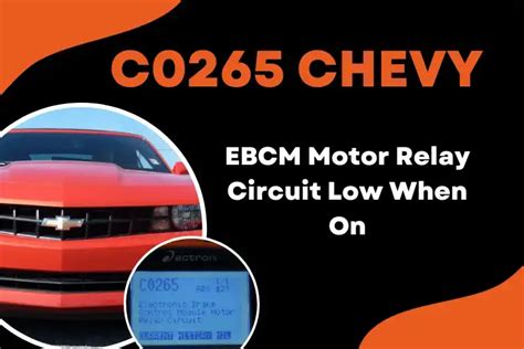 chevy abs code c0265