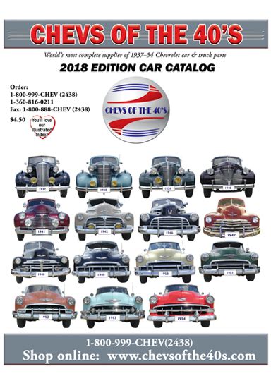 Chevys Of The 40s Free Catalog Code