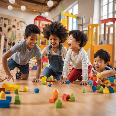 Ilustrasi perkembangan anak yang bermain dan belajar