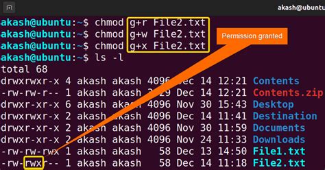 chmod command usage in linux