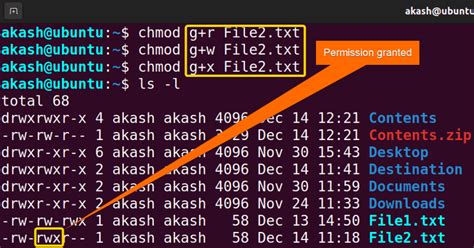 chmod example