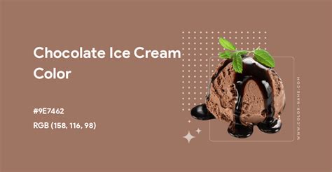 chocolate ice cream hex code