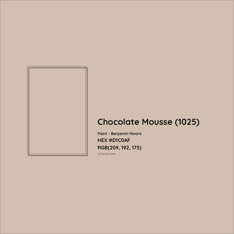chocolate mousse color hex code