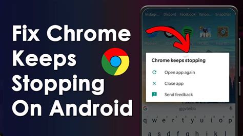 chrome keeps crashing android