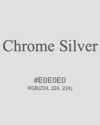 chrome silver rgb color code