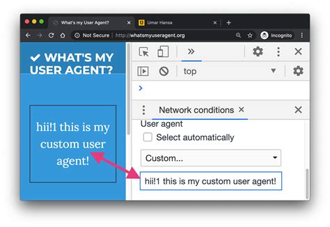 chrome user agent example