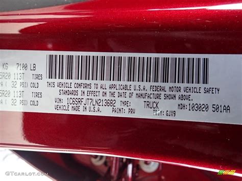 chrysler prv paint code