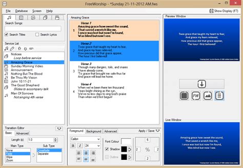 church presentation software list