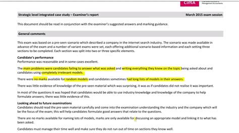 cima management case study examples with solution