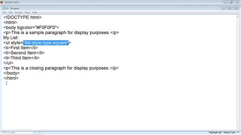 circle bullet html code