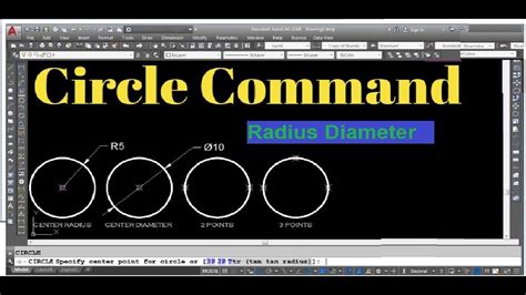 circle command in autocad