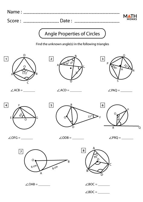 circle geometry math problems