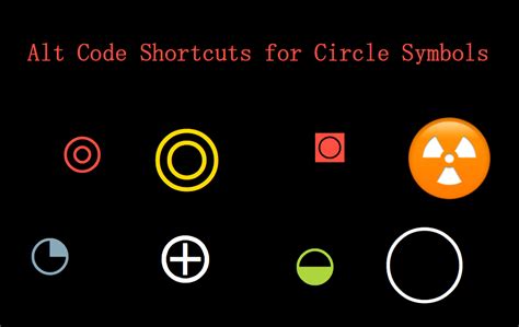 circle symbol alt code