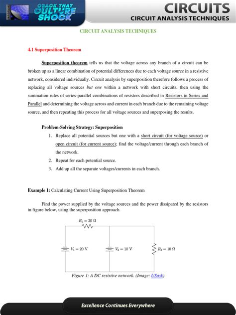 circuit analysis techniques pdf