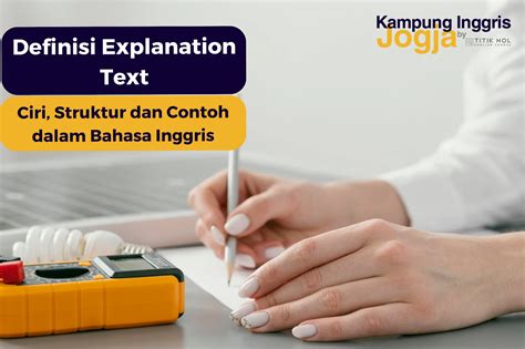ciri ciri text explanation