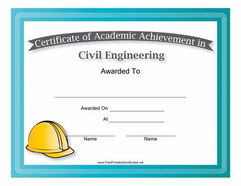civil engineer certifications