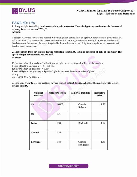 class 10 science explanation