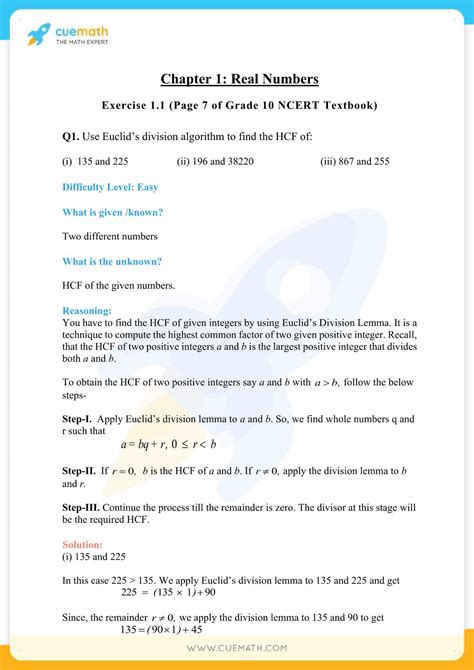 class 10th maths real number