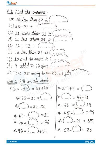 class 3 maths answers