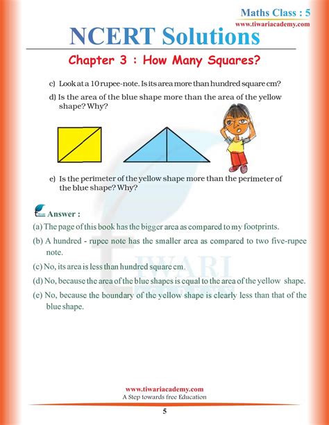 class 5 maths chapter 3 solutions questions and answers